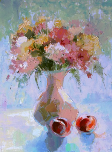 Painting titled "Light Bouquet" by Tanya Firn, Original Artwork, Oil