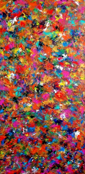"Colorful abstract p…" başlıklı Tablo Tanya Hansen (TanyaSunart) tarafından, Orijinal sanat, Akrilik
