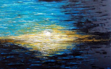 Painting titled "When the Dusk is Co…" by Tanya Hansen (TanyaSunart), Original Artwork, Acrylic