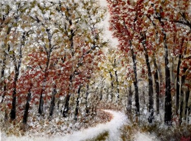 Pittura intitolato "It's Just November" da Tanya Hansen (TanyaSunart), Opera d'arte originale, Acrilico