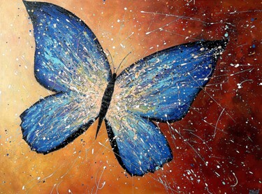 Картина под названием "Butterfly Effect" - Tanya Hansen (TanyaSunart), Подлинное произведение искусства, Акрил