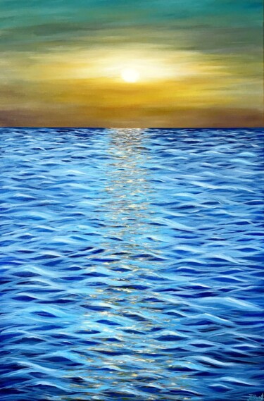 Schilderij getiteld "Magnificent Sunrise" door Tanya Hansen (TanyaSunart), Origineel Kunstwerk, Acryl