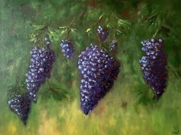 Ζωγραφική με τίτλο "Grape Season" από Tanya Hansen (TanyaSunart), Αυθεντικά έργα τέχνης, Ακρυλικό