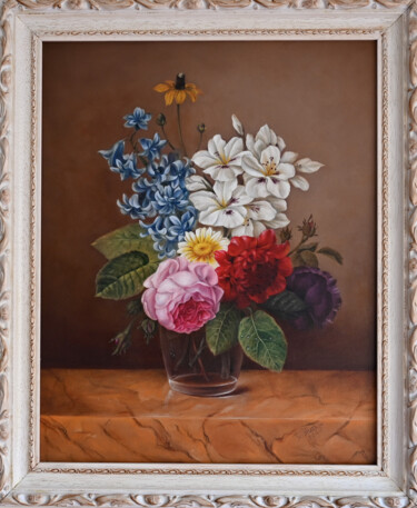 Malerei mit dem Titel "Bouquet" von Tanya Shark, Original-Kunstwerk, Öl