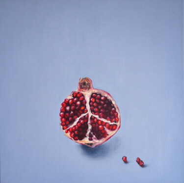 Malerei mit dem Titel "Pomegranate peace" von Tanya Shark, Original-Kunstwerk, Öl
