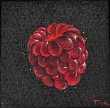 Schilderij getiteld "Raspberry mini" door Tanya Shark, Origineel Kunstwerk, Olie