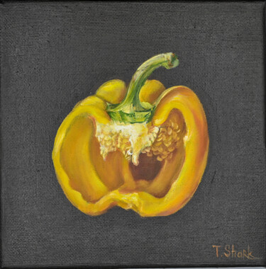 Painting titled "pepper mini" by Tanya Shark, Original Artwork, Oil