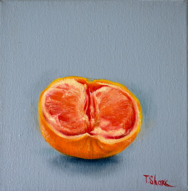 Peinture intitulée "Orange mini" par Tanya Shark, Œuvre d'art originale, Huile