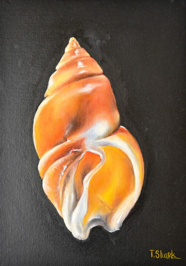 Painting titled "Сlam shell #3" by Tanya Shark, Original Artwork, Oil