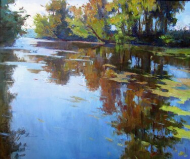 Painting titled "Reflection" by Tanya Shendrik, Original Artwork, Oil