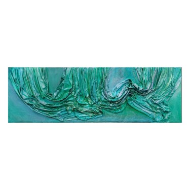 Arte têxtil intitulada "Sand and Seaweed of…" por Tanya Silva, Obras de arte originais, Acrílico Montado em Armação em madei…