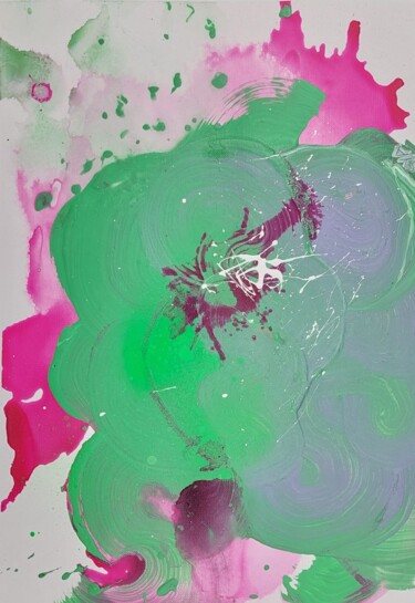 Ζωγραφική με τίτλο "Colours" από Tanya Silva, Αυθεντικά έργα τέχνης, Ακρυλικό