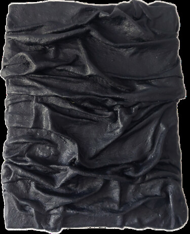 Scultura intitolato "Black Frequencies" da Tanya Silva, Opera d'arte originale, Gesso Montato su Telaio per barella in legno