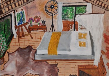 Картина под названием "One of dream Rooms" - Tanya Silva, Подлинное произведение искусства, Акрил