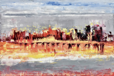 Painting titled "NY City, Oil 120x80…" by Tanya Stefanovich, Original Artwork, Oil