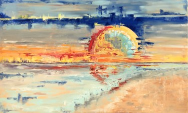 Peinture intitulée "Amazing Sun, Oil 20…" par Tanya Stefanovich, Œuvre d'art originale, Huile