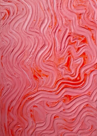 Malerei mit dem Titel "FLAMINGO" von Tanya Swirl, Original-Kunstwerk, Acryl