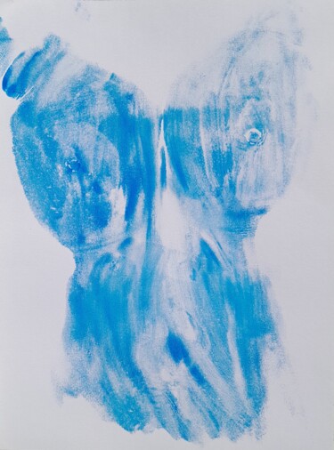 Painting titled "Embrace of Contrast…" by Tanya Williams, Original Artwork, Monotype