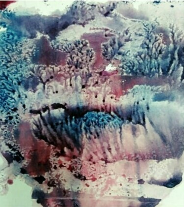 Peinture intitulée ""Icy kiss"" par Tanya Yavorska, Œuvre d'art originale, Aquarelle