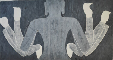 Pittura intitolato "Shiva" da Tao Li, Opera d'arte originale, Inchiostro