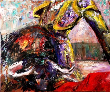 Painting titled "TOURADA" by Giselle Reis, Original Artwork