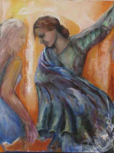 Painting titled "Dança" by Giselle Reis, Original Artwork
