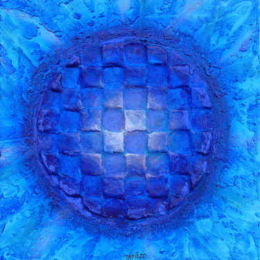 Peinture intitulée "Blue_planet_peintur…" par Tapiezo, Œuvre d'art originale, Autre