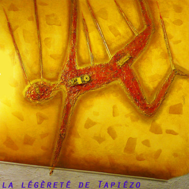 Peinture intitulée "Homme de Vitruve de…" par Tapiezo, Œuvre d'art originale, Autre