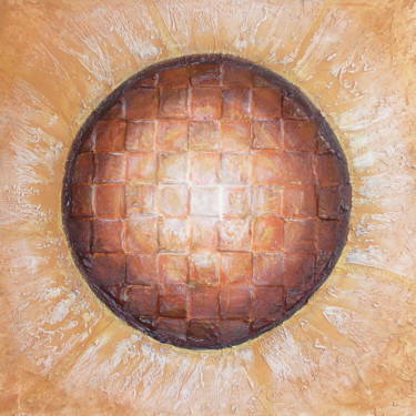 Peinture intitulée "planete-ocre-boudle…" par Tapiezo, Œuvre d'art originale, Autre