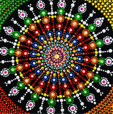 Pittura intitolato "Mandala | Devi" da Tara Devi, Opera d'arte originale, Acrilico