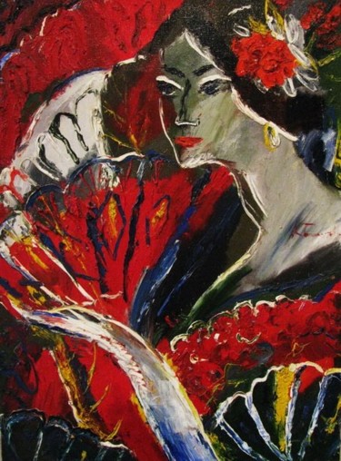 Painting titled "Karmen.JPG" by Ksenia Tarakanova, Original Artwork