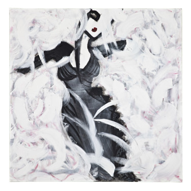 Peinture intitulée "Femme Mystère" par Tara Lou Dodekapolis, Œuvre d'art originale