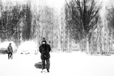 Fotografía titulada "Two-tone winter 6" por Alexander Tarasenkov, Obra de arte original, Fotografía no manipulada