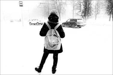 Fotografia zatytułowany „Two-tone winter 1” autorstwa Alexander Tarasenkov, Oryginalna praca, Fotografia nie manipulowana