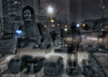 Fotografie mit dem Titel "When it snows..." von Alexander Tarasenkov, Original-Kunstwerk, Manipulierte Fotografie