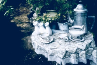 Photography titled "Summer tea party (A…" by Alexander Tarasenkov, Original Artwork, Manipulated Photography