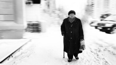 Fotografia zatytułowany „Two-tone winter 12” autorstwa Alexander Tarasenkov, Oryginalna praca, Fotografia nie manipulowana