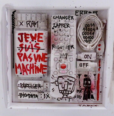 「Je ne suis pas une…」というタイトルの彫刻 Tarek Ben Yakhlefによって, オリジナルのアートワーク, スプレー式塗料