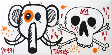 "Elephant" başlıklı Heykel Tarek Ben Yakhlef tarafından, Orijinal sanat, Işaretleyici