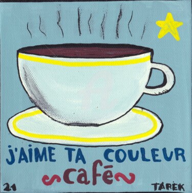 Pintura intitulada "J'aime ta couleur c…" por Tarek Ben Yakhlef, Obras de arte originais, Acrílico