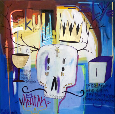 Malarstwo zatytułowany „Vanitas” autorstwa Tarek Ben Yakhlef, Oryginalna praca, Akryl