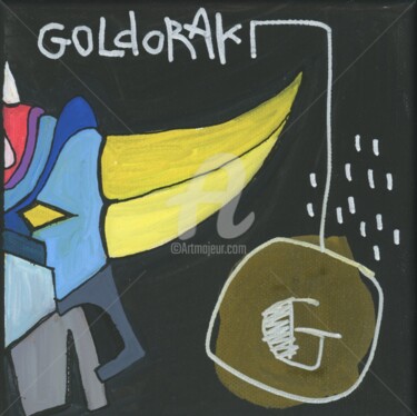 Peinture intitulée "G comme Goldorak 2" par Tarek Ben Yakhlef, Œuvre d'art originale, Encre