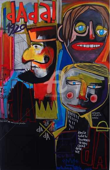 Painting titled "Dada" by Tarek Ben Yakhlef, Original Artwork, Acrylic