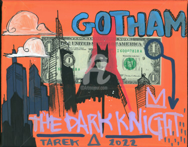 Pittura intitolato "Gotham" da Tarek Ben Yakhlef, Opera d'arte originale, Acrilico