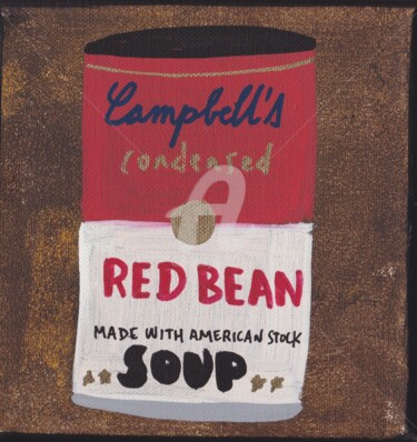 Pintura titulada "Red Bean" por Tarek Ben Yakhlef, Obra de arte original, Acrílico