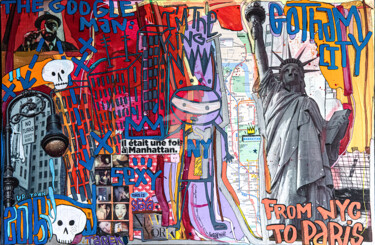 Pintura intitulada "Sexy New York" por Tarek Ben Yakhlef, Obras de arte originais, Acrílico