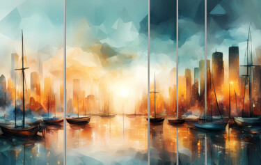 Digital Arts titled "View" by Tarek Mesbahi, Original Artwork, AI generated image