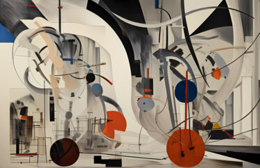 Arts numériques intitulée "G. Abstract art" par Tarek Mesbahi, Œuvre d'art originale, Image générée par l'IA