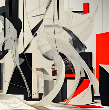 Digital Arts titled "G  Abstract art" by Tarek Mesbahi, Original Artwork, AI generated image