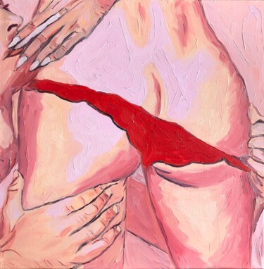 Peinture intitulée "Красный" par Tarentula, Œuvre d'art originale, Huile
